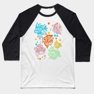 Fish - Batik Baseball T-Shirt